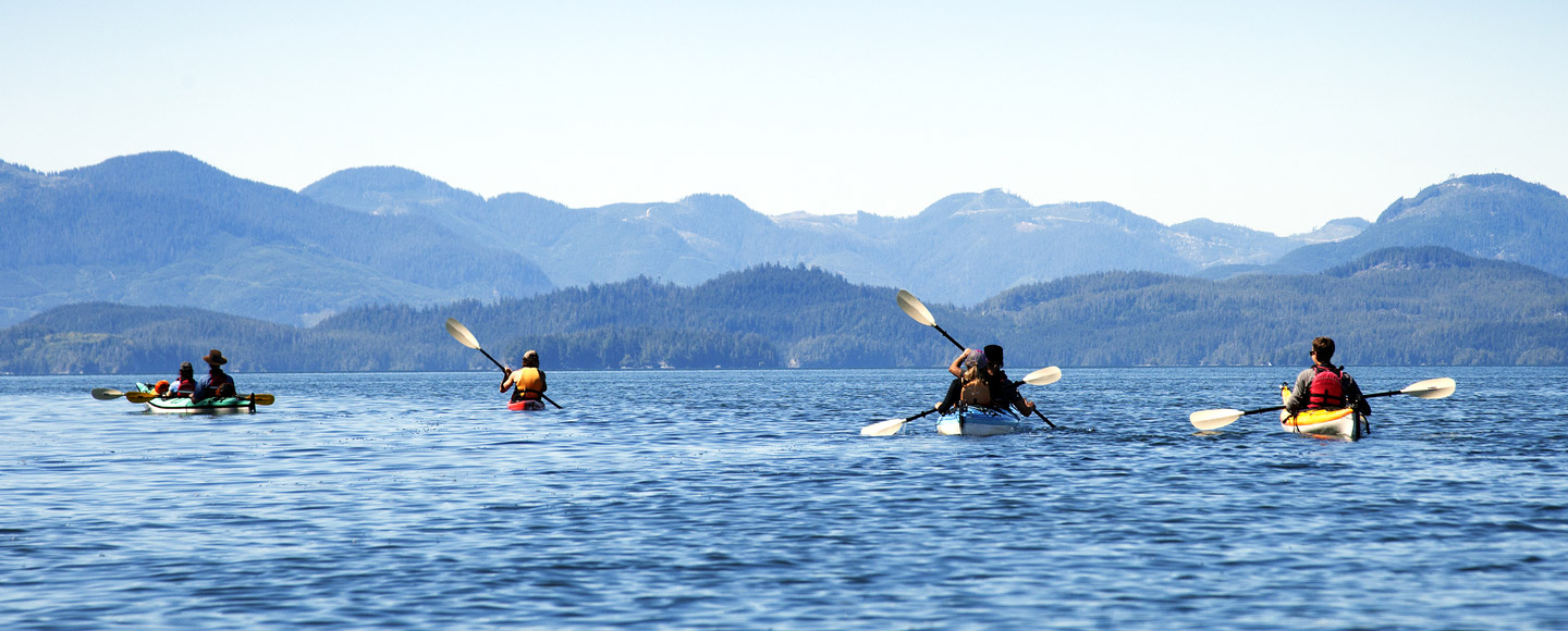 Kajakfahrer auf einem See