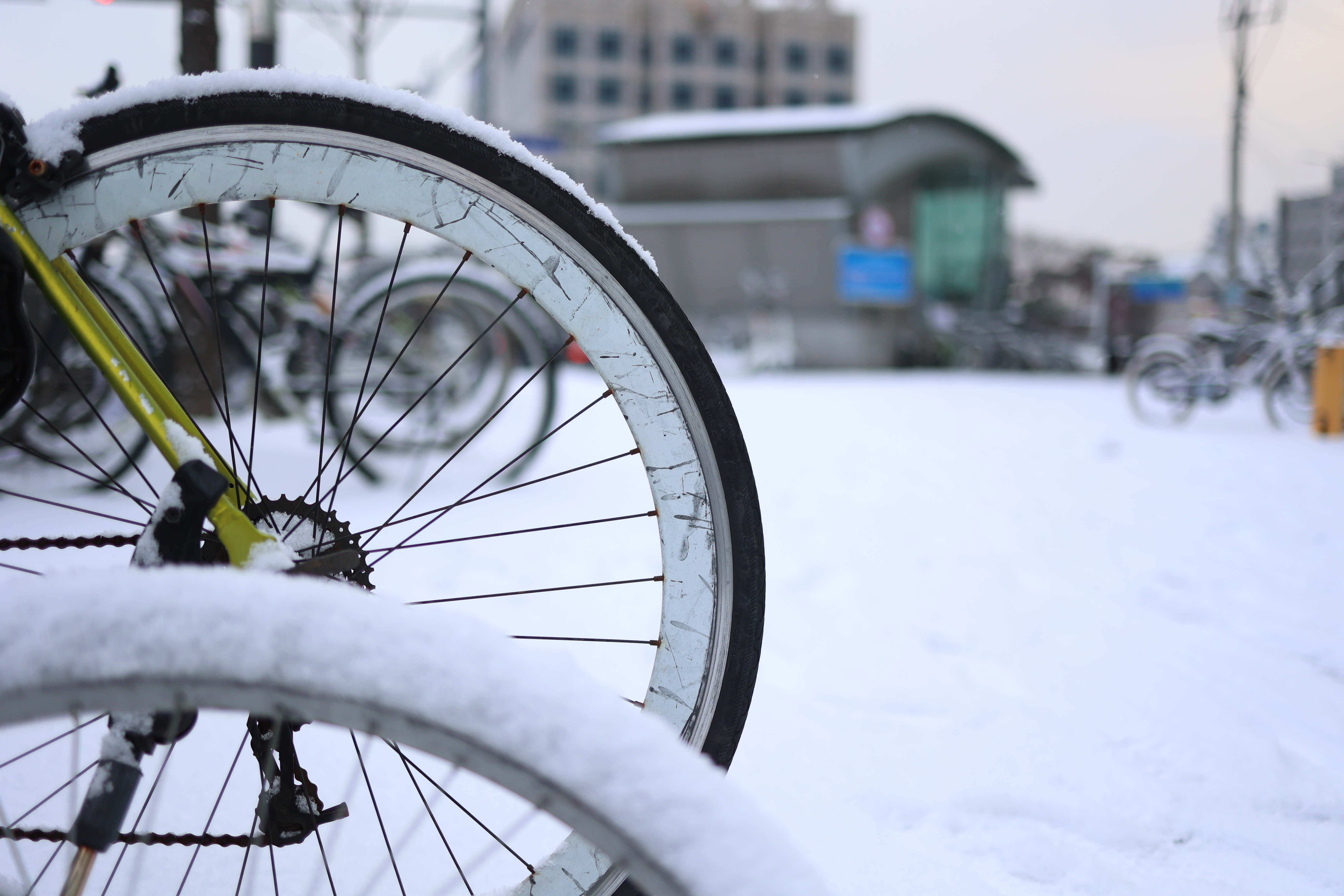 Berliner Winter: Fahrräder sicher aufbewahren
